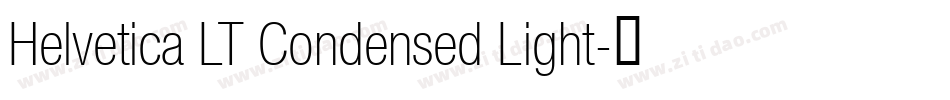 Helvetica LT Condensed Light字体转换